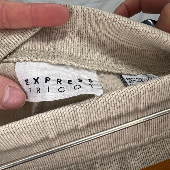 Express Tricot high waisted Midi pencil skirt, cream colored size small - Picture 4 of 4